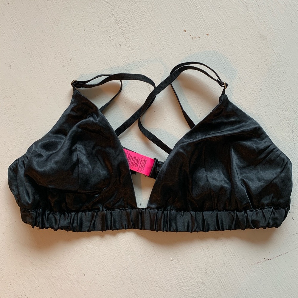 LA SENZA Black Satin Bralette